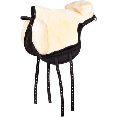 QHP - Barebackpad - Super Soft - Crème / Zwart - Pony