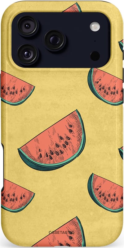 Casetastic hoesje geschikt voor Apple iPhone 17 Pro Max - MagSafe - Dubbellaagse bescherming - Retro Meloengeel - Fashion Case - Goud Koraal Terracotta Taupe