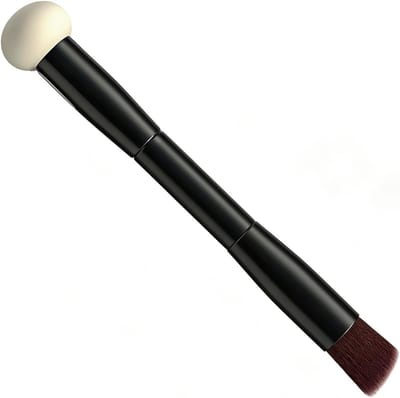 Haarwortelpoederkwast voor het verbergen van haarwortels, concealer kwast voor mannen en vrouwen, wit en veelzijdig