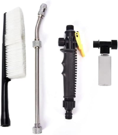 Hogedrukreiniger Wand - Schoonmaak Gereedschap - Terras Auto Hek - 2-in-1 Drukregeling - 30cm tot 72cm - Zilver