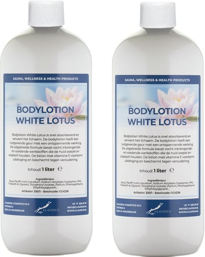 Bodylotion White Lotus 1 Liter - set van 2 stuks