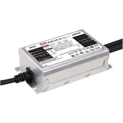 MEAN WELL XLG-25-AB LED-driver Constant vermogen 25 W 250 mA - 1.05 A 22 - 54 V/DC PFC-schakeling, Instelbaar, Dimbaar, 3-in-1 dimmer, Montage op