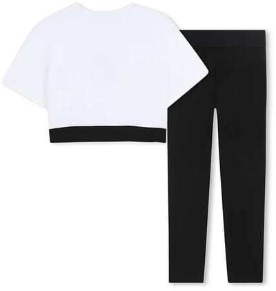 Dkny D62569 Set Wit,Zwart 4 Years Meisje