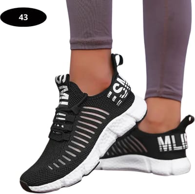 Bovista Tennisschoenen - Heren - Dames - Tenniskleding - Indoor - Outdoor - Zwart - Maat 43
