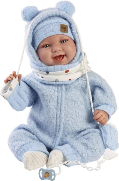 Llorens soft body Babypop Talo Sonrisas zonder geluid 44 cm