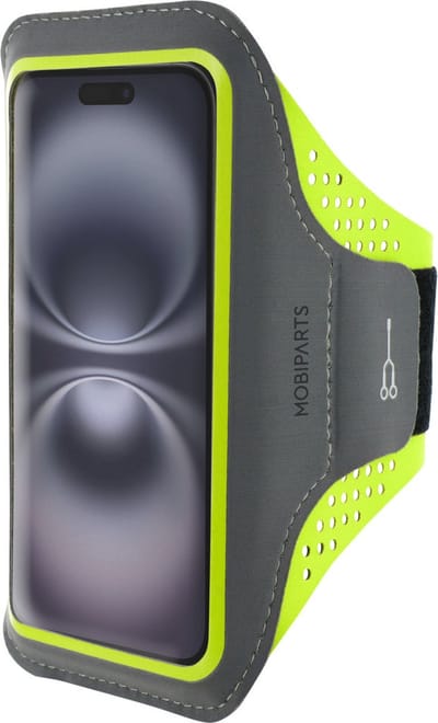 Hardloop Sportarmband geschikt voor Apple iPhone 16 - Groen - Mobiparts