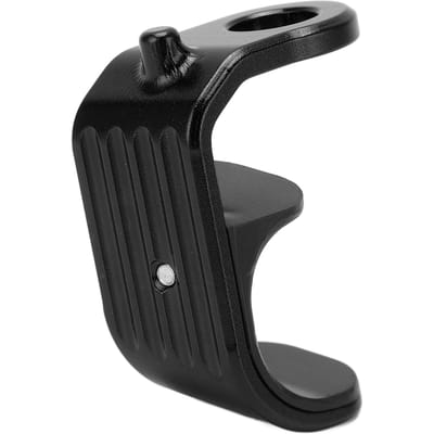 Boucle en forme de E pour vélo Alliage d'aluminium Plastique Poli Conception Légère Crochet pour vélo Boucle E pour Brompton Noir noir