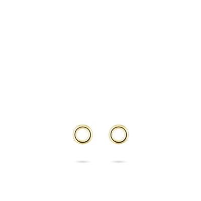 Jewels Inc.  - Oorbellen - Oorstekers Rond Glad - 5mmØ - 14 Karaat Geelgoud