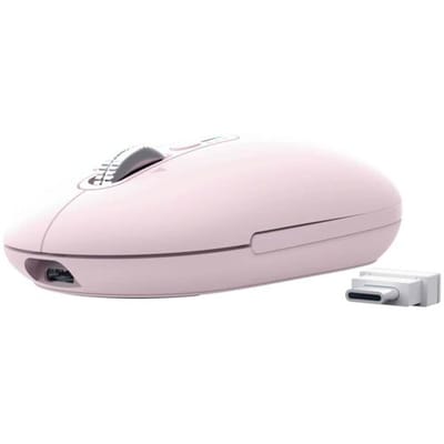Trust Seron Hyperscrolmuis – Draadloos en Bluetooth Hyperscrolmuis - Verticaal en Horizontaal navigeren - Met multi‑device - Lange batterijduur - Roze
