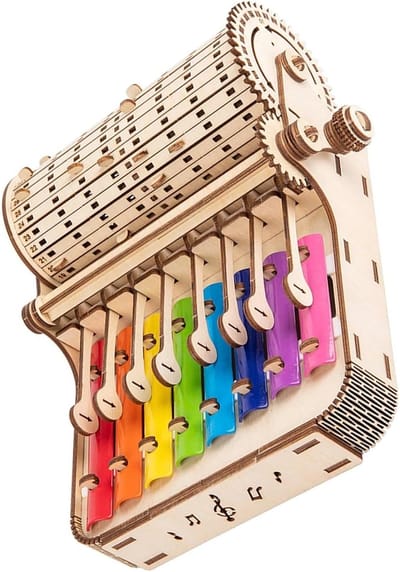 Klokkenspel Percussie Set - Muziek Instrument - Muziek Educatie - 8 Tonig Kleurrijk - 60 x 40 x 20 cm