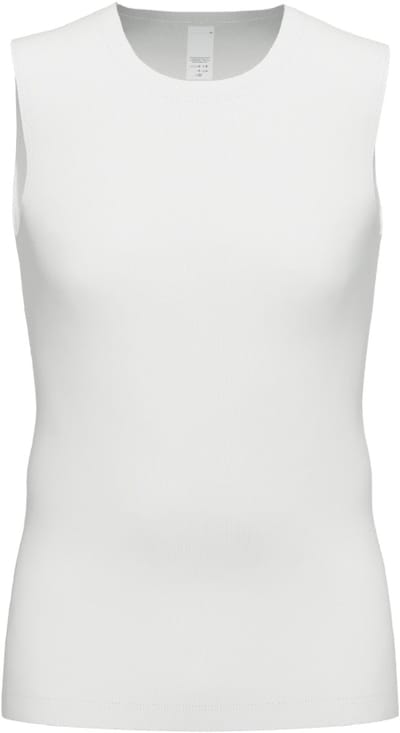 Gotzburg heren shirt mouwloos slim fit O-hals 95/5 (1-pack) - heren ondershirt stretchkatoen - wit