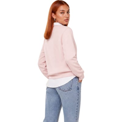 Calvin Klein Long Sleeve Baby Terry Seasonal Mangano Calcite Größe: S | Longsleeves Outlet | Damen