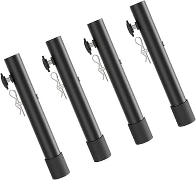 Tafelverhogers - Poten voor meubels - Ergonomisch werken - Opklapbaar met 2 niveaus - 20 cm - Zwart