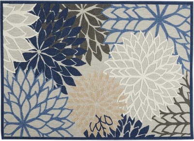 Buitentapijt Waterdicht - Terrastapijt Buitenmat - Buiten Leven - Snel Schoon - 40x60cm - Tropisch Bloemen