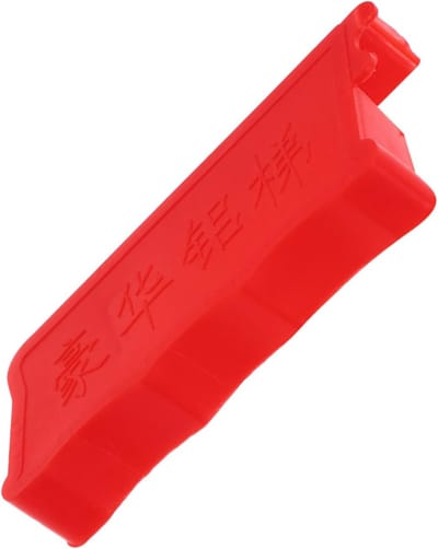 Ladderbenodigdheden - Laddereindkappen - Veilig Werken - Antislip Ontwerp - 8x3x1.4cm - Rood