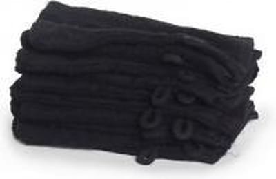 The One Towelling Washandjes - 15x21 cm - 10 stuks - Hotelkwaliteit - 500 g/m² - 100% Gekamd katoen - Zwart