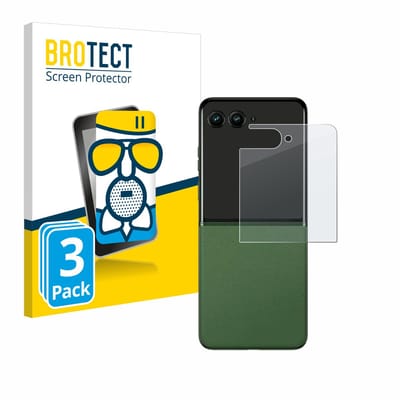 BROTECT - Screenprotector voor Motorola Razr 50 Ultra (Achterdisplay) - Folie Beschermfolie Beschermglas matte 3 Stuks