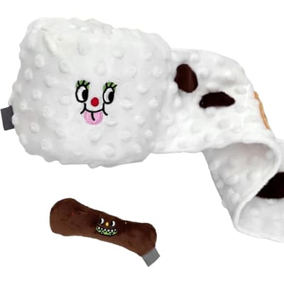 Jouet Renifleur pour Chien Jouets Interactifs pour Chien Jouets Renifleurs Jouet en Peluche Papier Toilette pour Chiens Animaux de Compagnie