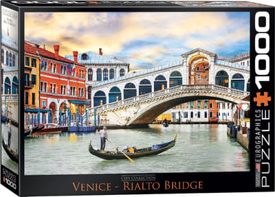 Eurographics - Rialtobrug in Venetië - 1000 stukjes 68×48cm (b×h) - Legpuzzel