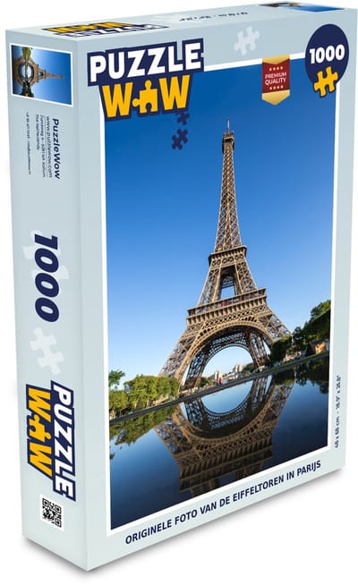 Puzzel Originele foto van de Eiffeltoren in Parijs - Legpuzzel - Puzzel 1000 stukjes volwassenen