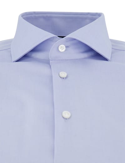 Zakelijk slim fit overhemd BOSS One lichtblauw