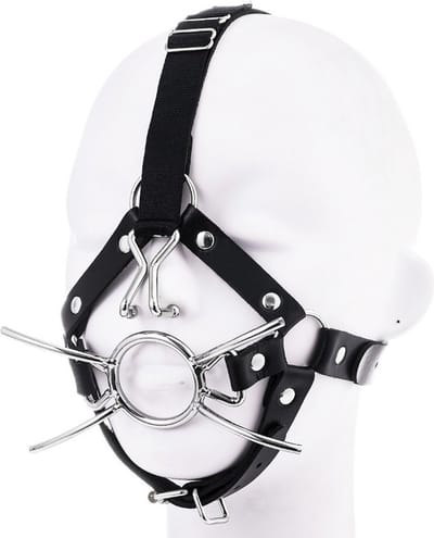 PU leren masker mondknevel en neusklem