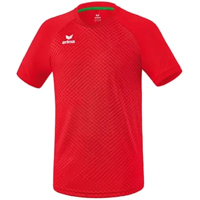 Erima Madrid Shirt Korte Mouw Kinderen - Rood | Maat: 140