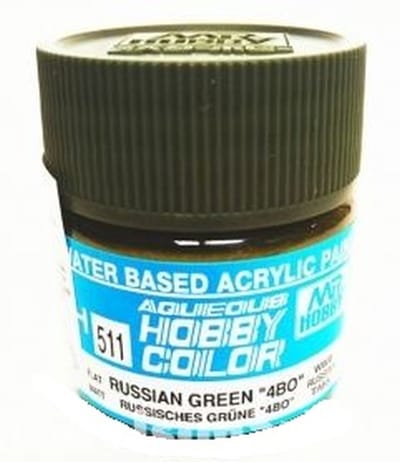 Gunze H-512 - Russian Green 4BO 1947- - Mr. Hobby Aqueous Modelbouwverf 10ml