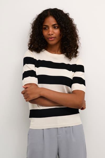 Kaffe KAmala Striped Knit Dames Trui - Maat M