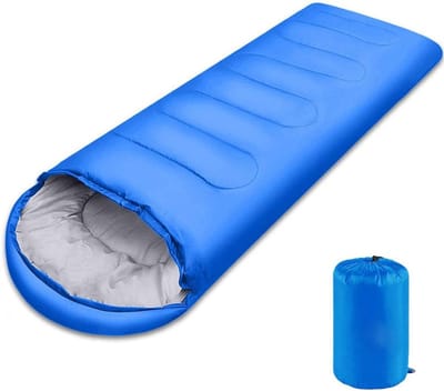 Slaapzak, lichtgewicht 3-seizoenen slaapzak voor kinderen, volwassenen, meisjes en vrouwen, microvezel vulling, 10-20 graden, geschikt voor backpacken/wandelen/kamperen/bergbeklimmen met compressiezak