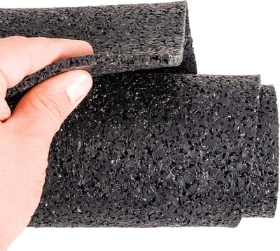 Anti-vibratiemat 120 x 100 cm - Antislip Rubbermat voor Apparaten en Bouwbescherming