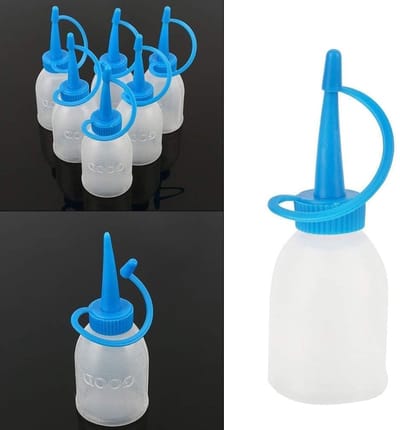 Set van 6 Squeeze Flacons van 30ml voor Industrieel Lijm, Gel en Olie - Perfect voor Precisie Toepassingen en Klussen