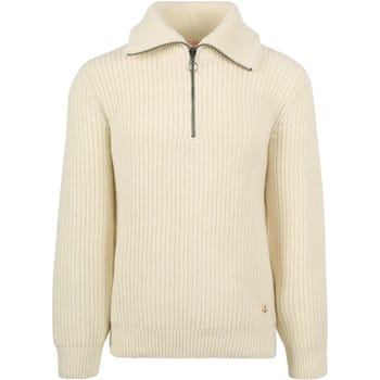 Armor-Lux Camionneur Half Zip Trui Wol Ecru - Maat XXL - Heren - Schipperstrui
