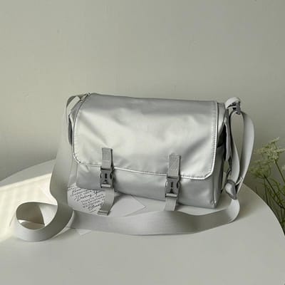 Japanse Zwarte Waterdichte Oxford Stof Postzak Ins Functionele Stijl Straat Populair One-shoulder Crossbody Tas Studenten Rugzak