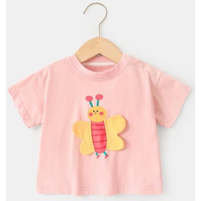 Babykleding Casual T-shirts met korte mouwen Zomerkleding Jongens Meisjes Baby Kinderen Kinderen Zomer Tops met halve mouwen 120cm white