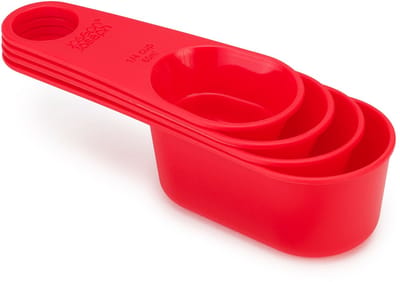 Joseph Joseph Duo - Maatcupjes Set van 4 Stuks - Polypropyleen - Rood -
