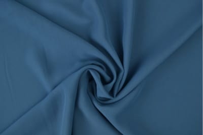 50 meter chiffon stof - Staalblauw - Voile - Vitrage - 150cm breed