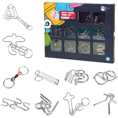 MIMI 10 in 1 Metalen Hersenkraker Draadpuzzel Set Logisch Speelgoed Cadeau Voor Kinderen Volwassenen