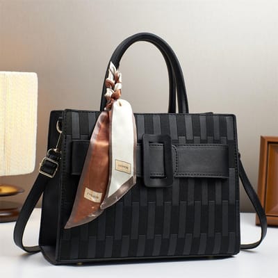 Nieuwe Hoge Uiterlijk Mode Embossed Design Handtas Geavanceerd Gevoel Tote Bag voor Moeder Alles Schoudertas . gray