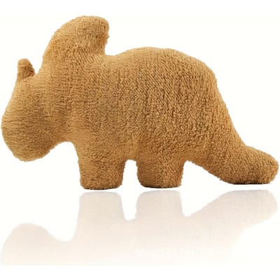 Jouets à mâcher pour animaux de compagnie Dinosaure Nugget de poulet - Tyrannosaure Rex, Tricératops, Spinosaurus Jouets Dinosaure Nugget de poulet, Cadeau d'anniversaire Triceratops Medium