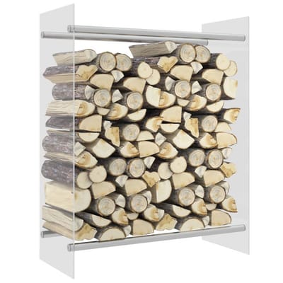 vidaXL - Haardhoutrek - 80x35x100 - cm - gehard - glas - transparant