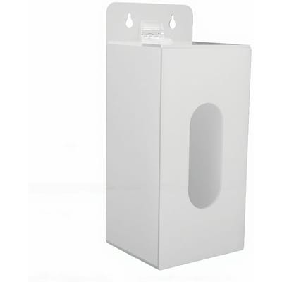 Wandmontage Handschoenhouder Transparante Acryl Opbergdoos voor Wegwerp Caps Maskers Schoenenhoezen 1 Compartiment white