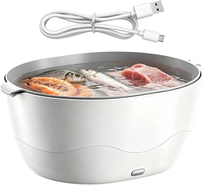 Fruit Reiniger Machine - Groente Zuiveraar - Keuken Optimalisatie - Hoogfrequente Vibratie - 325 cm x 258 cm - Wit