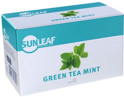 SunLeaf - Grean Tea Mint - 4 x 25 x 1.5 gram - Omdoos 6x