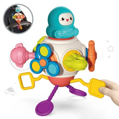 Namajunas - Montessori speelgoed - Sensorisch Speelgoed - Educatief Spel - Montessori Activiteitenbal - 8-in-1 Drukke Activiteitenbal Sensorische Speelgoed voor Peuters - baby speelgoed - Educatief Speelgoed 1-4 jaar - voor Thuis en Onderweg