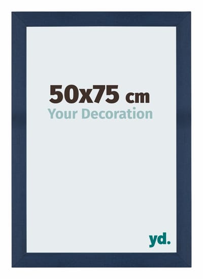 Your Decoration - Puzzellijst 50x75 cm - Donkerblauw Geveegd - Puzzellijst 500-1000 stukjes - MDF Fotolijst - Mura