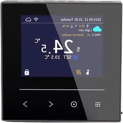 Slimme Thermostaat - WiFi Thermostaat - Comfort Verwarmen - App Bediening - LCD Kleurenscherm - Wit