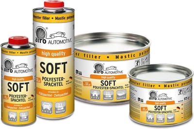 Airo Soft plamuur 2,5 kg+ Tube Hader / Mastic polyester de remplissage et finissage