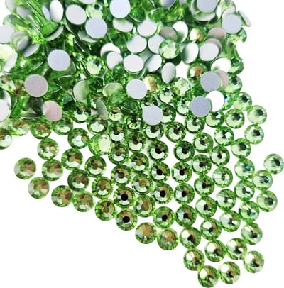 BamBella® - SS3 - Licht Groen - Plak strass Steentjes - 1440 stuks - strass stenen glitters nail art kleding versieren
