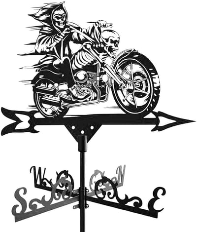 Dailygoods- Windwijzer Metalen - Dierlijke Weervaan - Tuin Decoratie Buiten - Dakmontage - UV-bestendig - Roestvrij en Duurzaam - Tuindecoratie